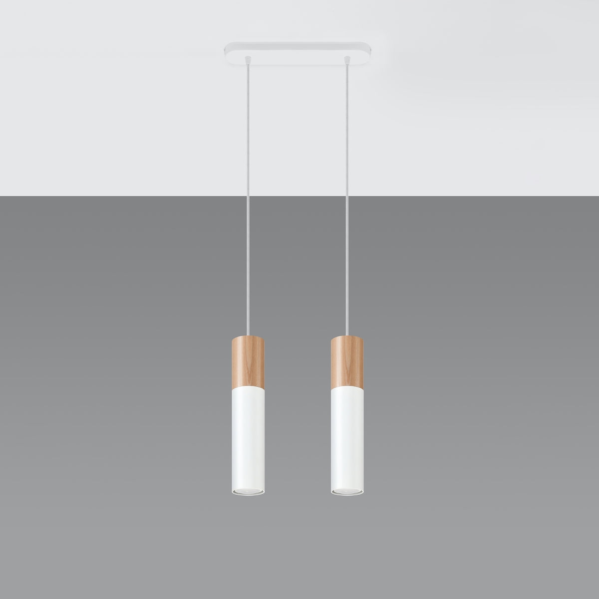 Pendant lamp PABLO 2 white