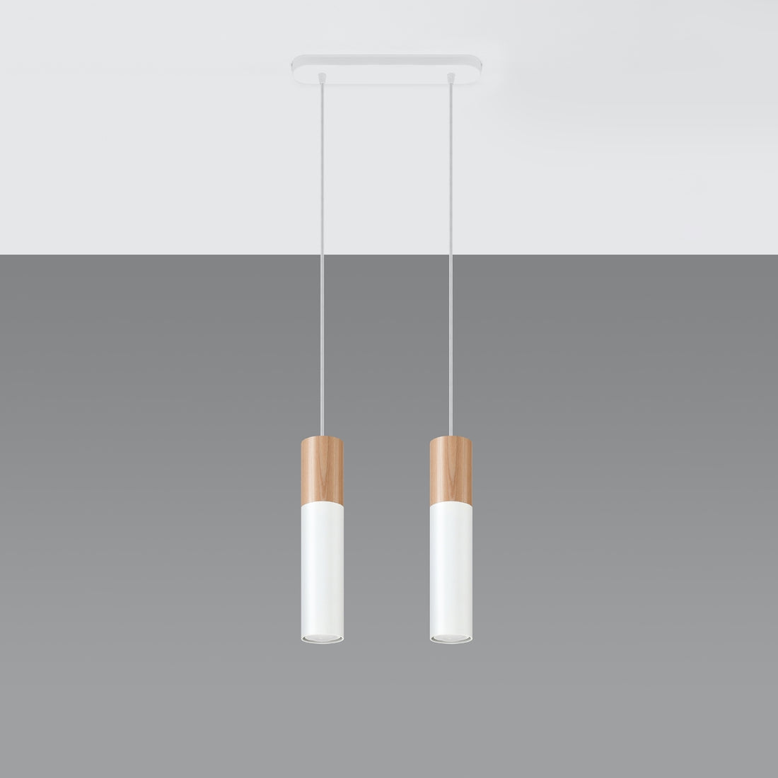 Pendant lamp PABLO 2 white