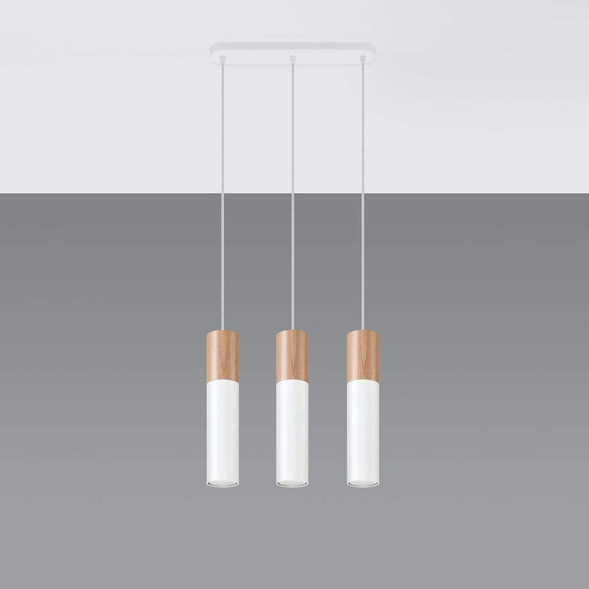 Pendant lamp PABLO 3 white