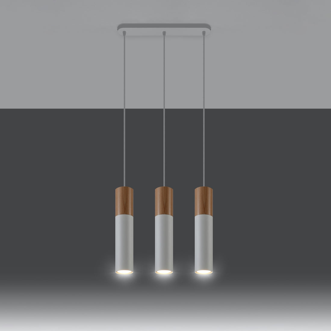 Pendant lamp PABLO 3 white