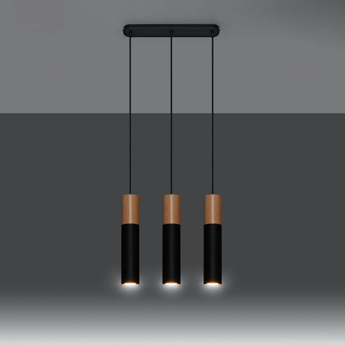 Pendant lamp PABLO 3 black