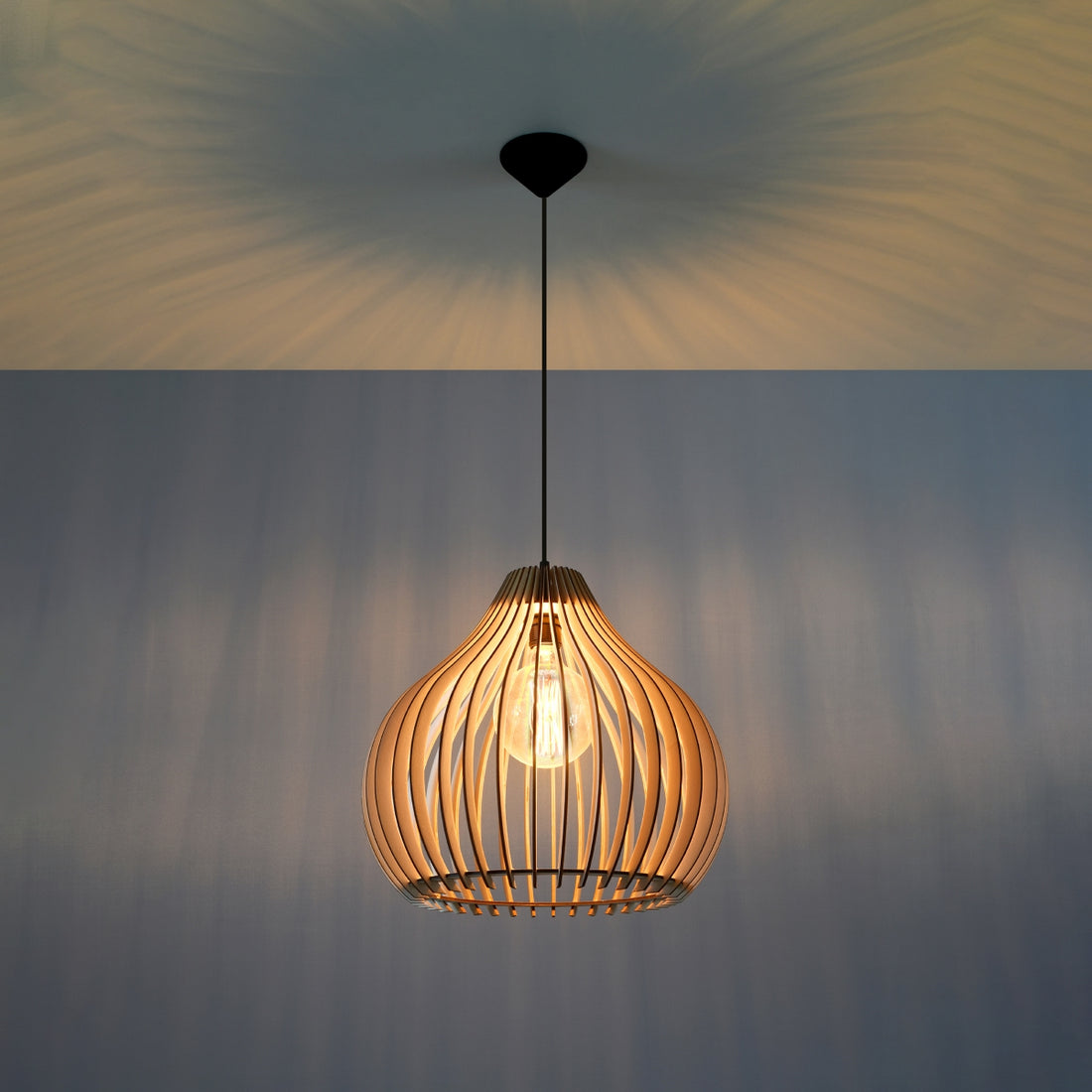 Pendant lamp APRILLA wood