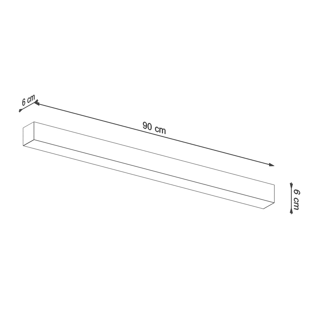 Ceiling lamp PINNE 90 grey