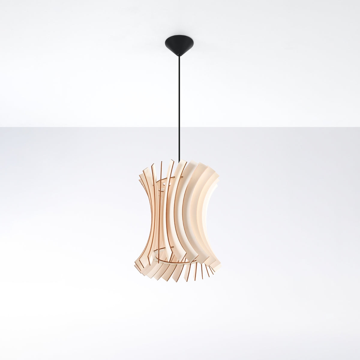 Pendant lamp ORIANA wood