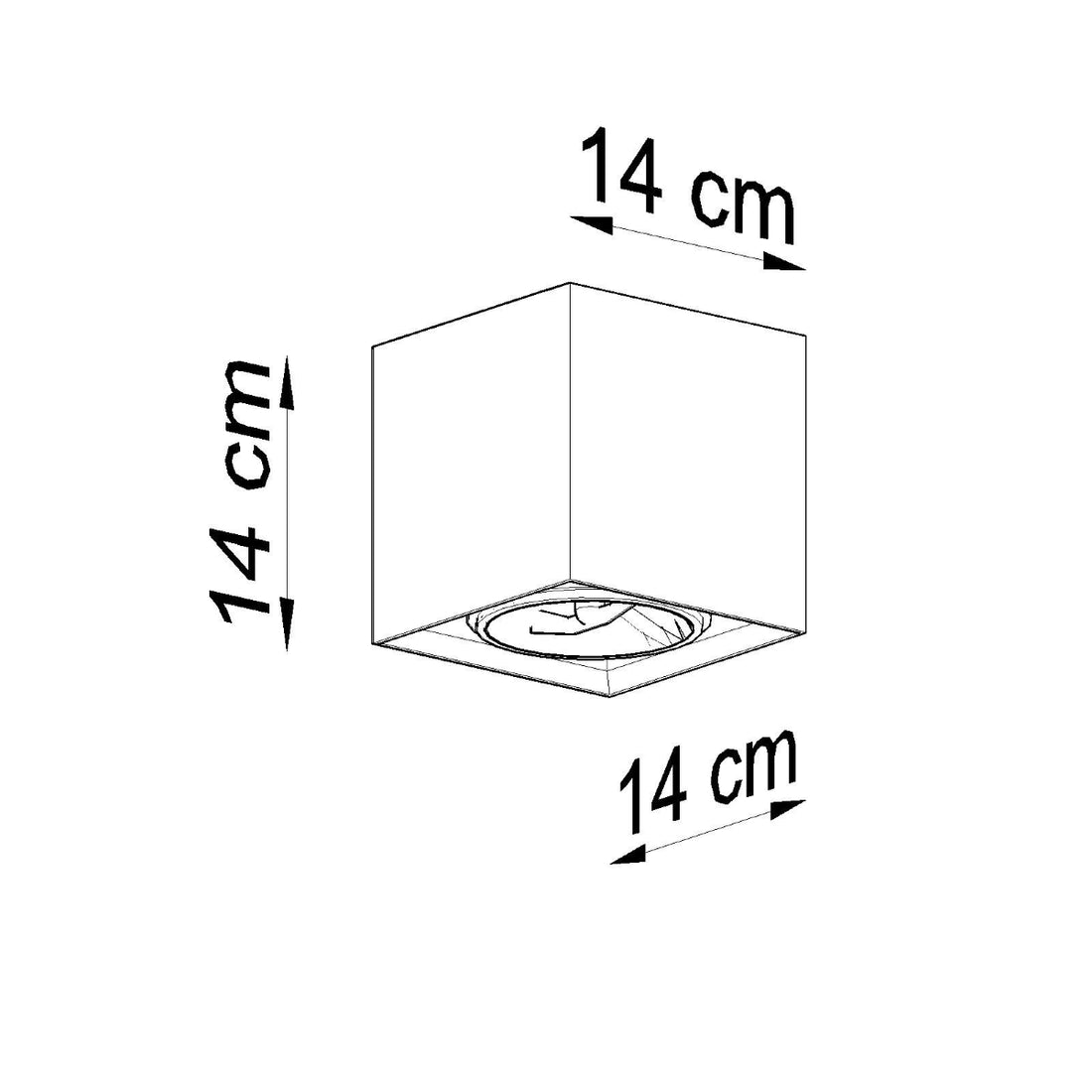 Lampa sufitowa VALDE beton