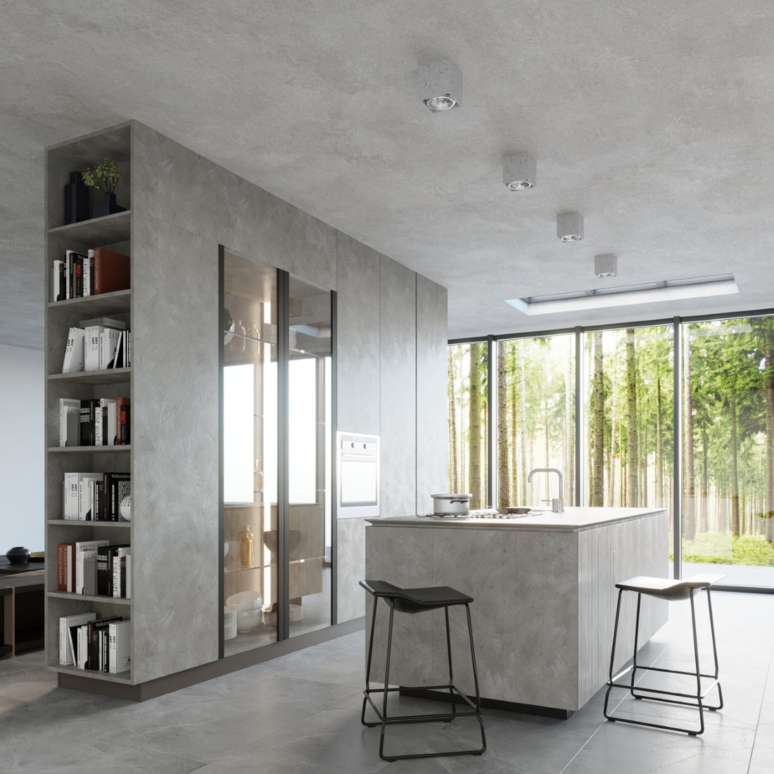 Lampa sufitowa VALDE beton