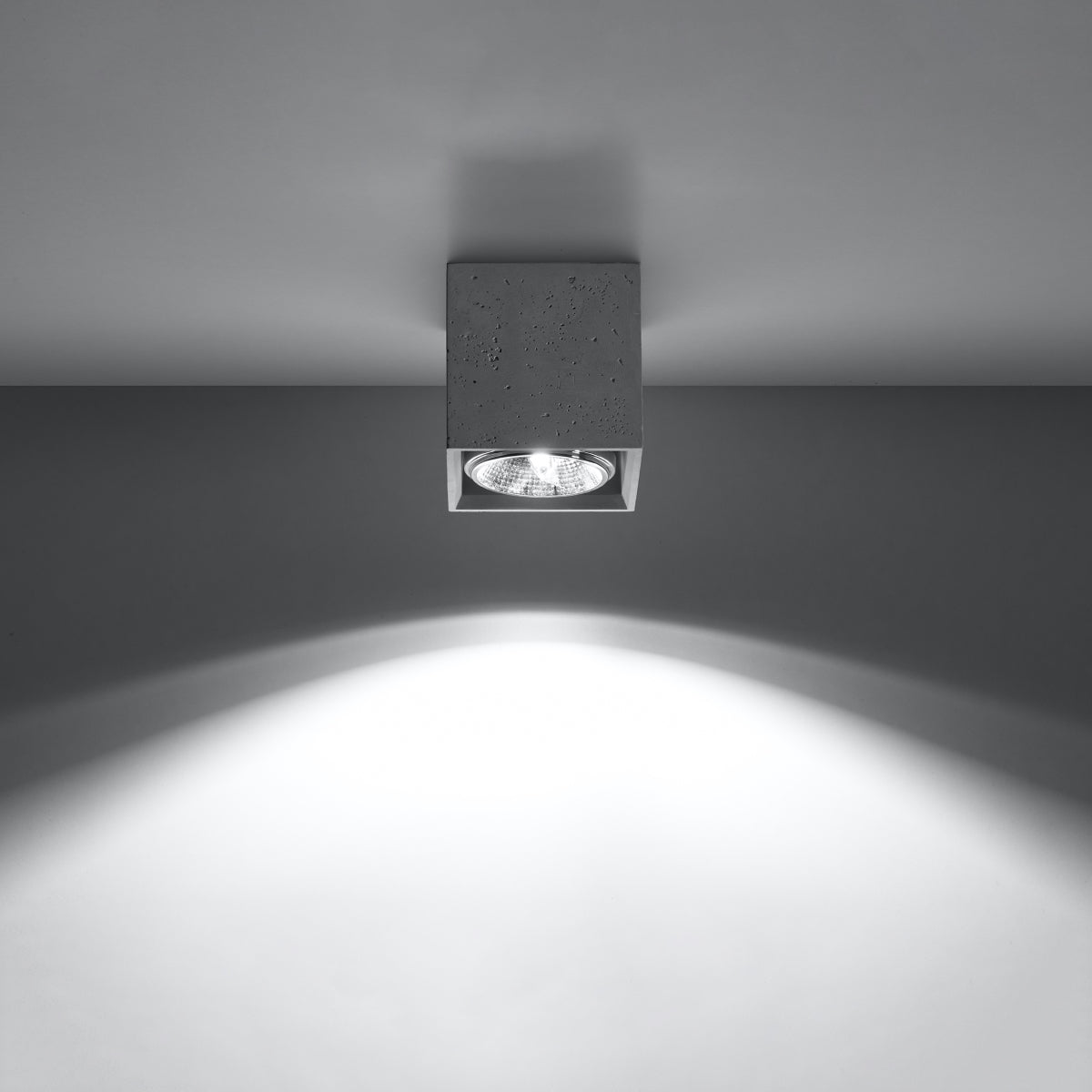Ceiling lamp VALDE concrete