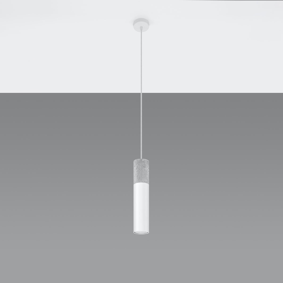 Pendant lamp BORGIO 1 white