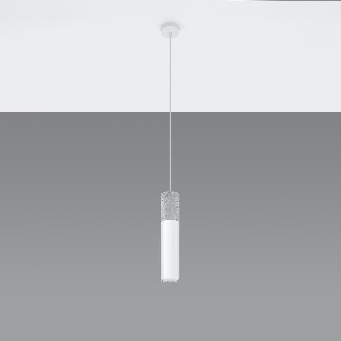 Pendant lamp BORGIO 1 white