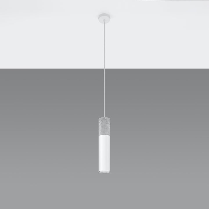 Pendant lamp BORGIO 1 white