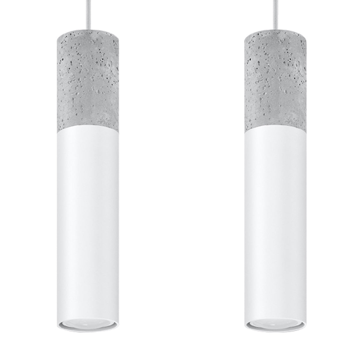 Pendant lamp BORGIO 2 white