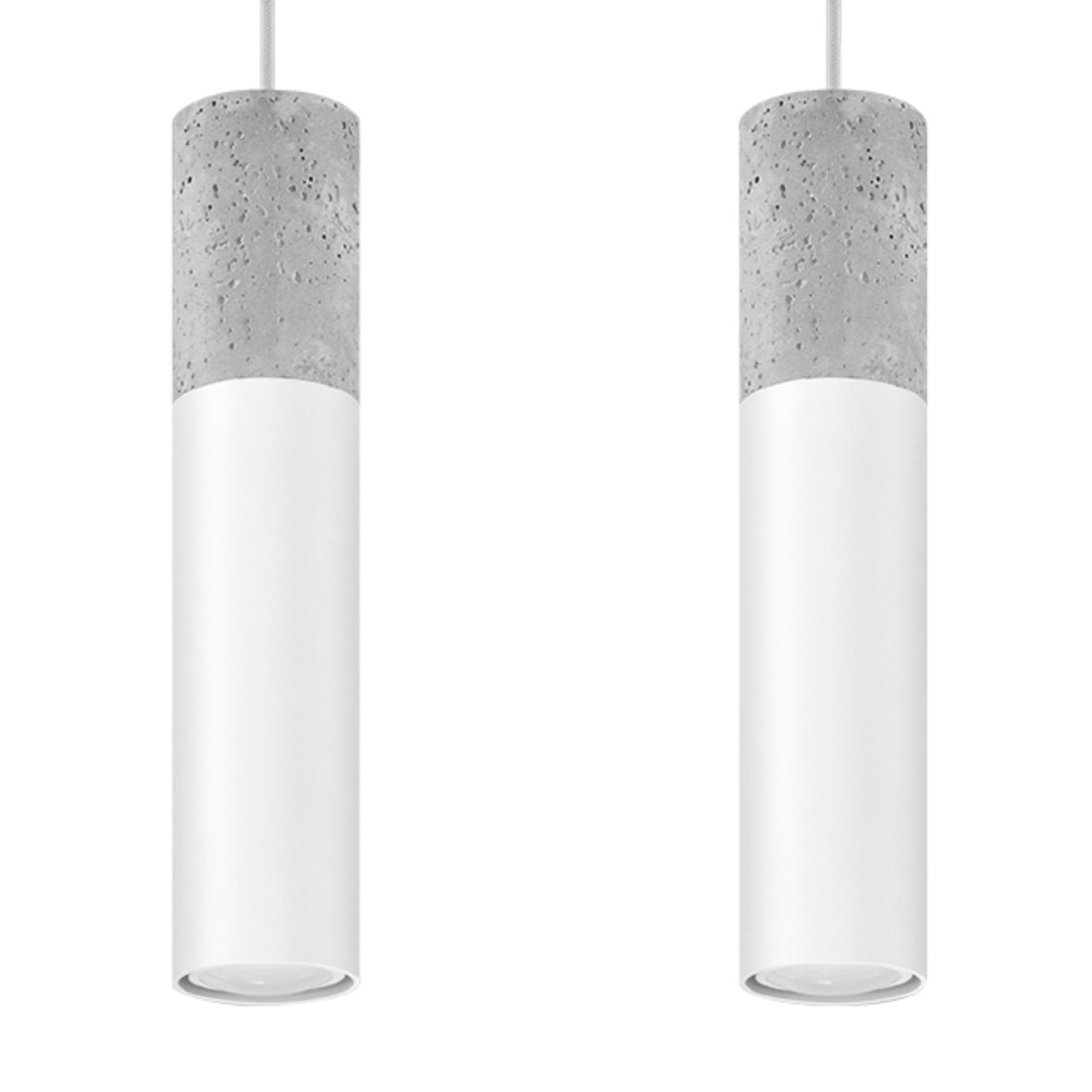 Pendant lamp BORGIO 2 white
