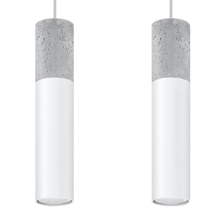 Pendant lamp BORGIO 2 white