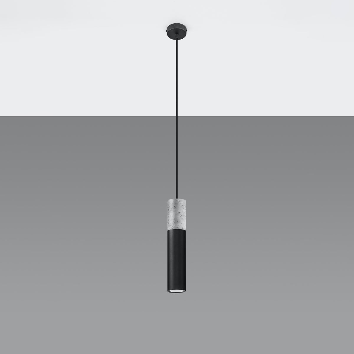 Pendant lamp BORGIO 1 black