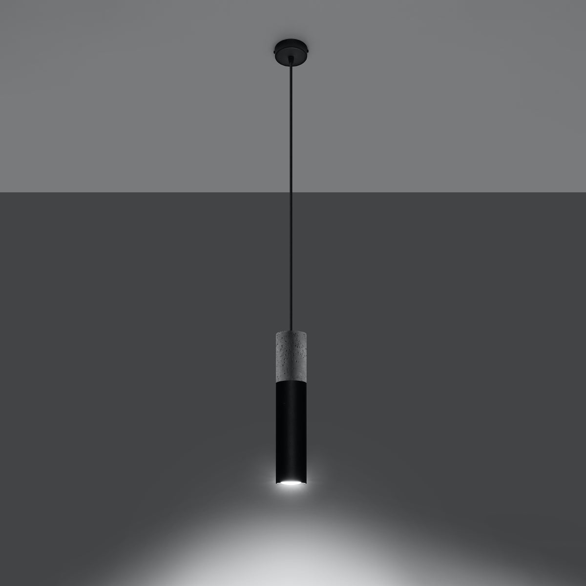 Pendant lamp BORGIO 1 black