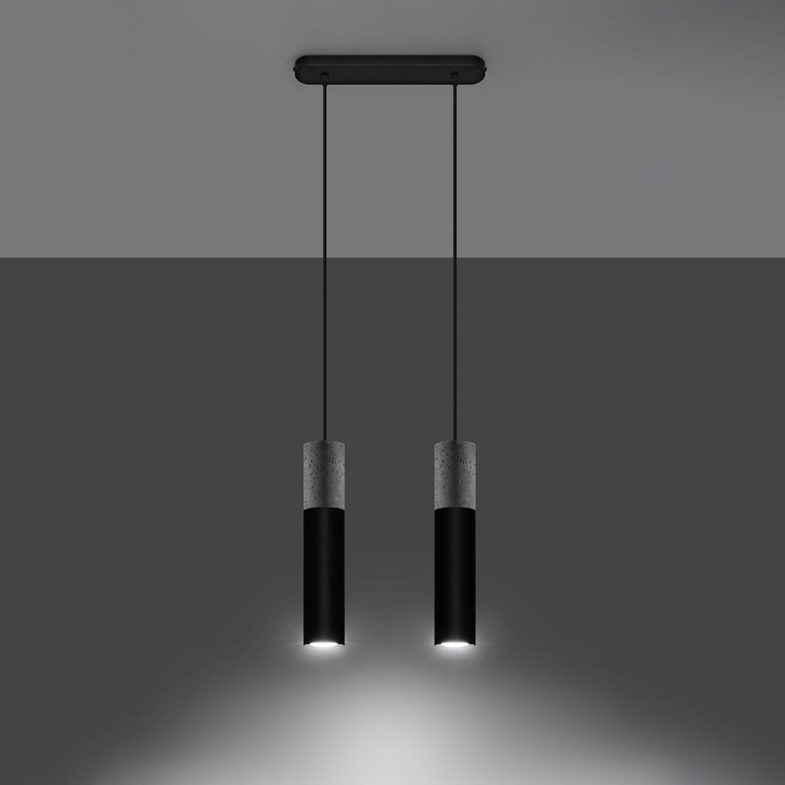 Pendant lamp BORGIO 2 black