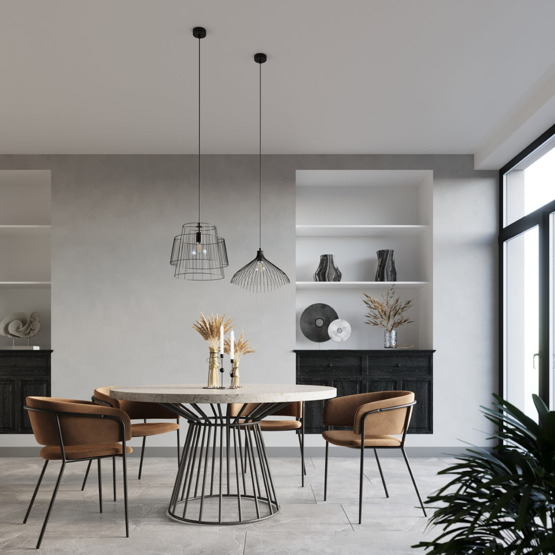 Pendant lamp UMB black