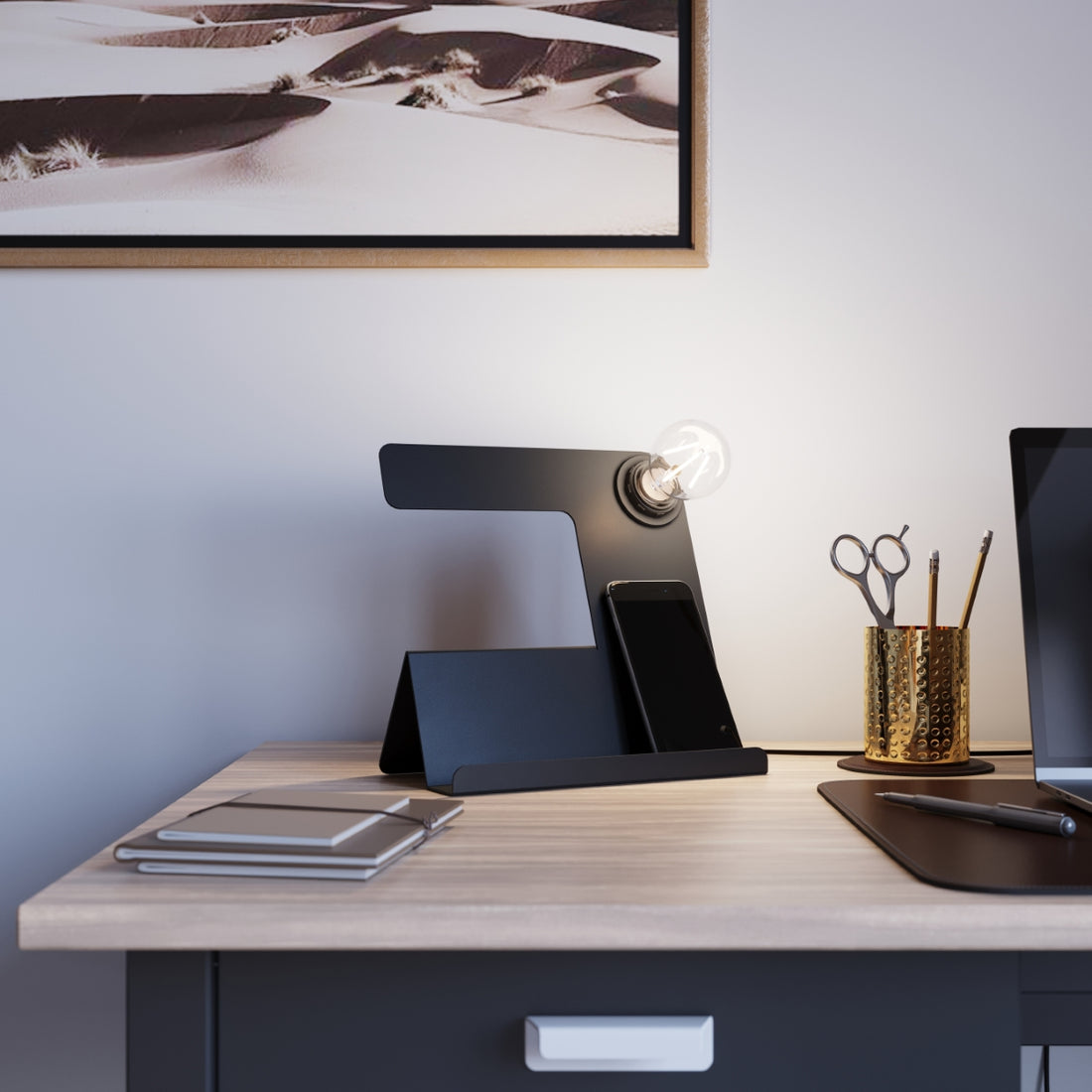 Pendant lamp TULIP black