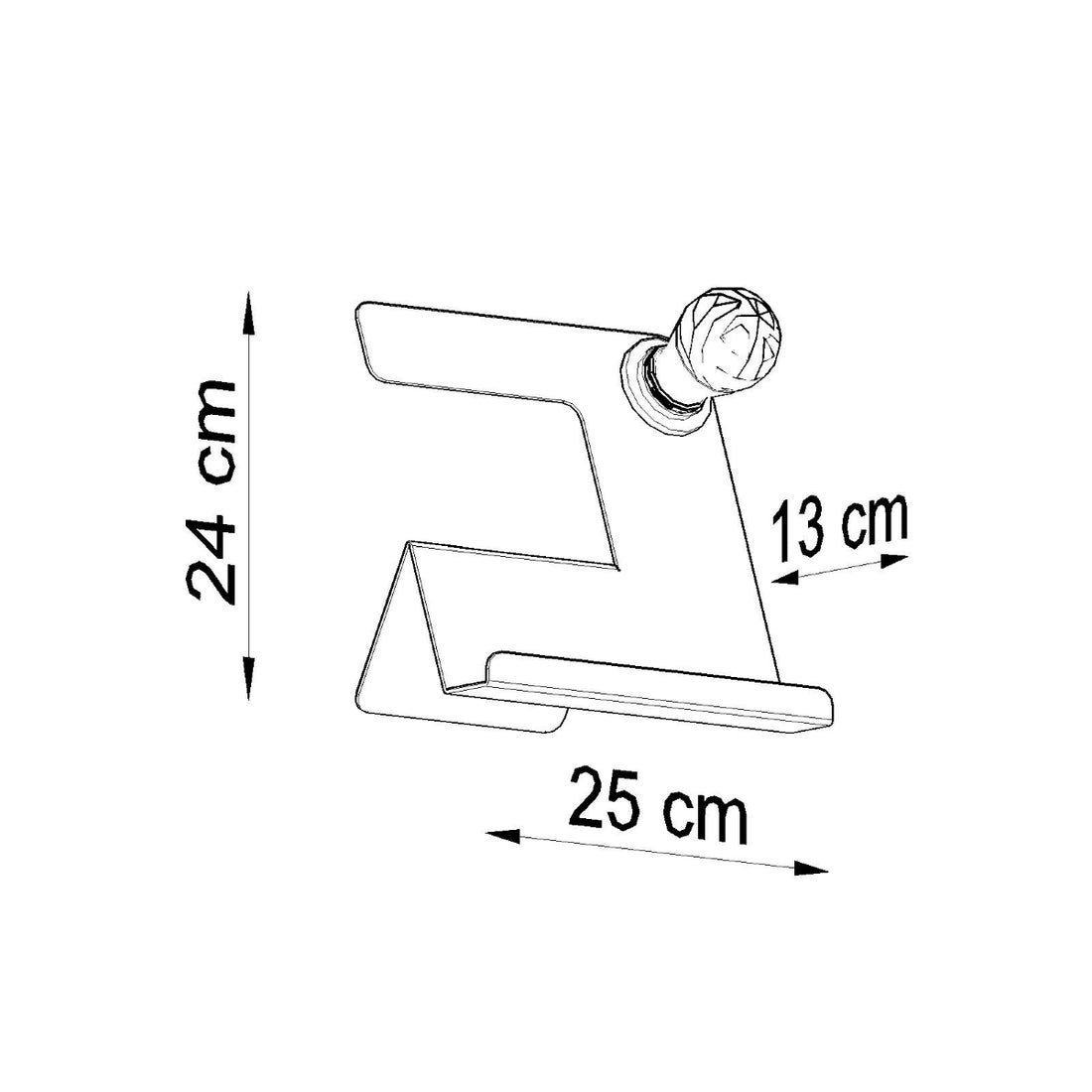 Table lamp INCLINE black