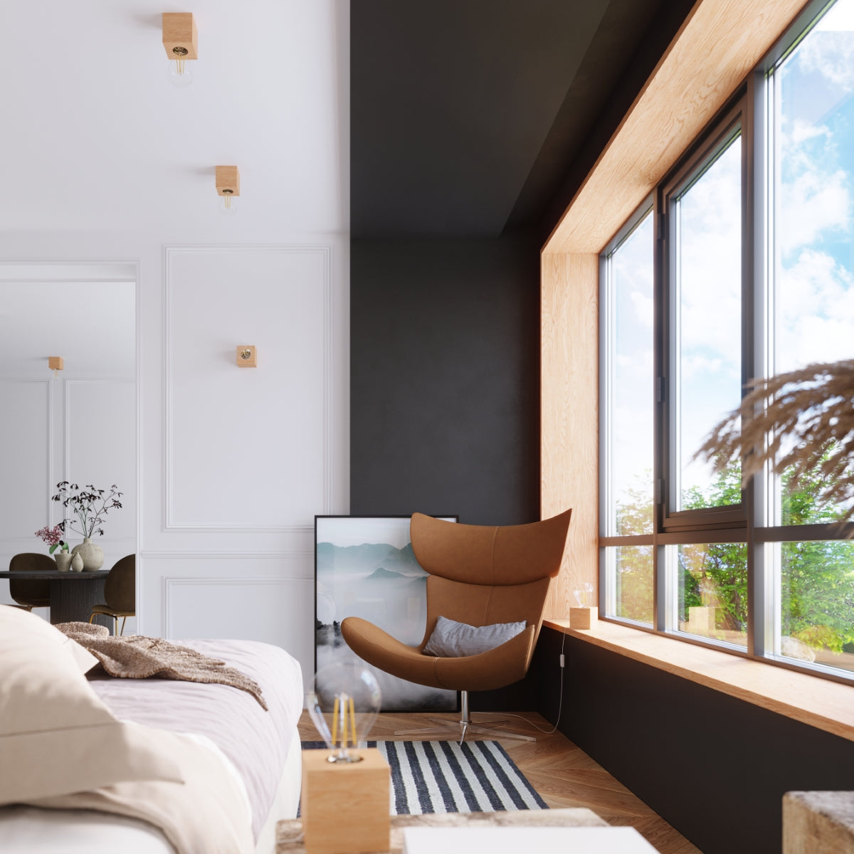 Table lamp ARIZ wood