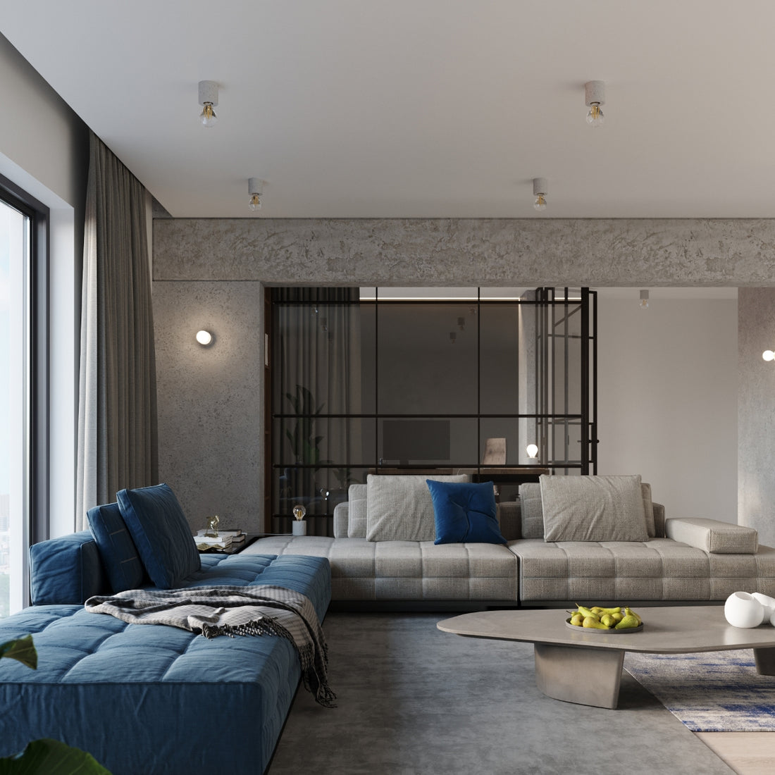 Wall lamp SALGADO concrete
