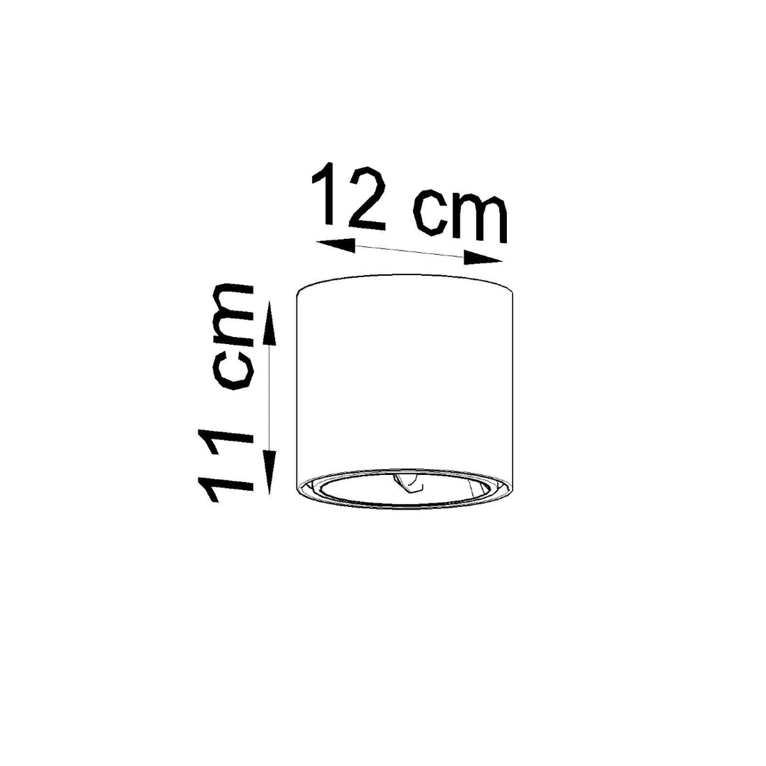 Ceiling lamp TIUBE black