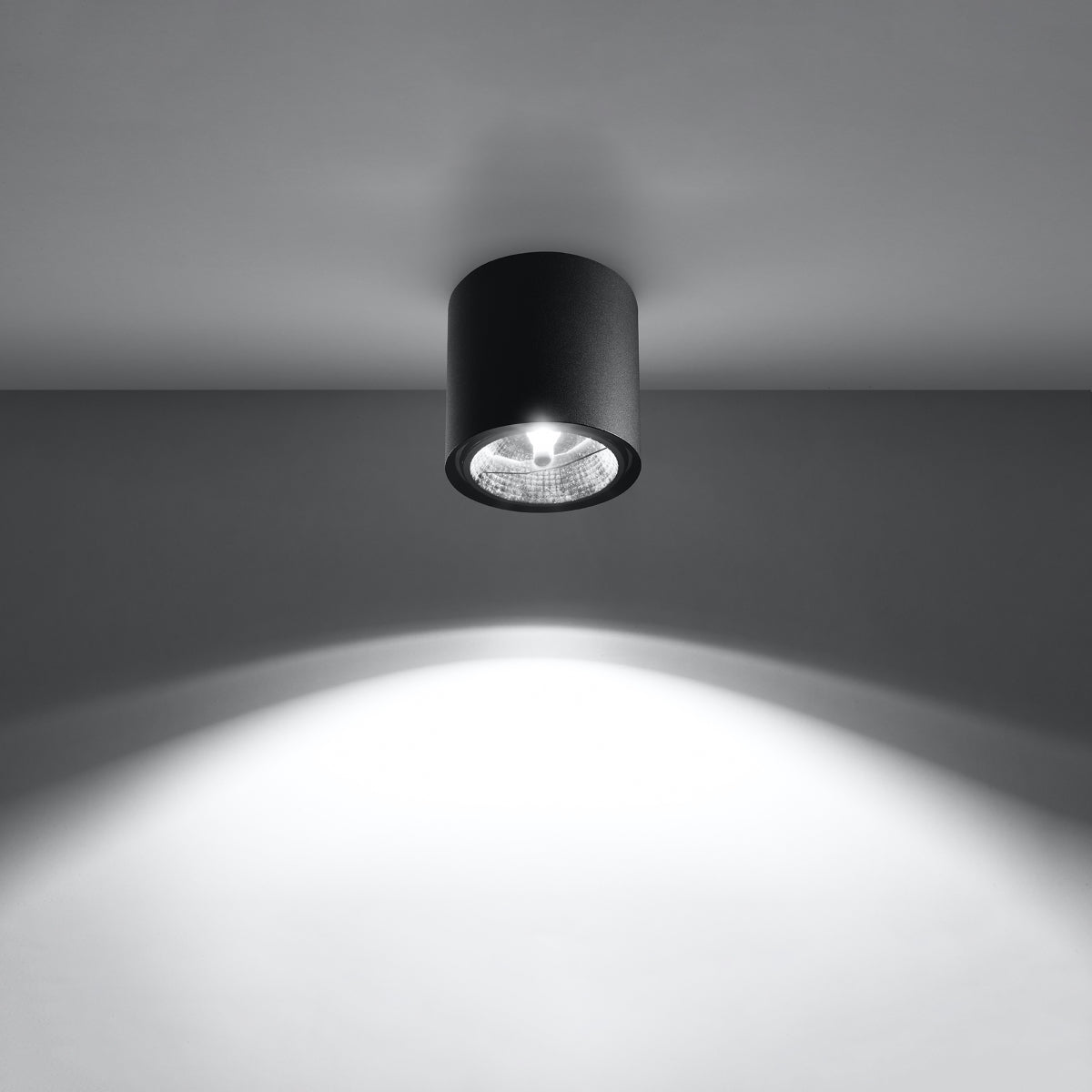 Ceiling lamp TIUBE black