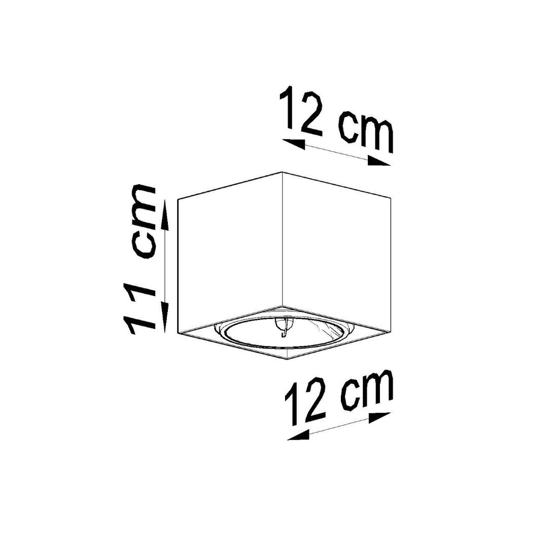 Lampa sufitowa BLAKE szara