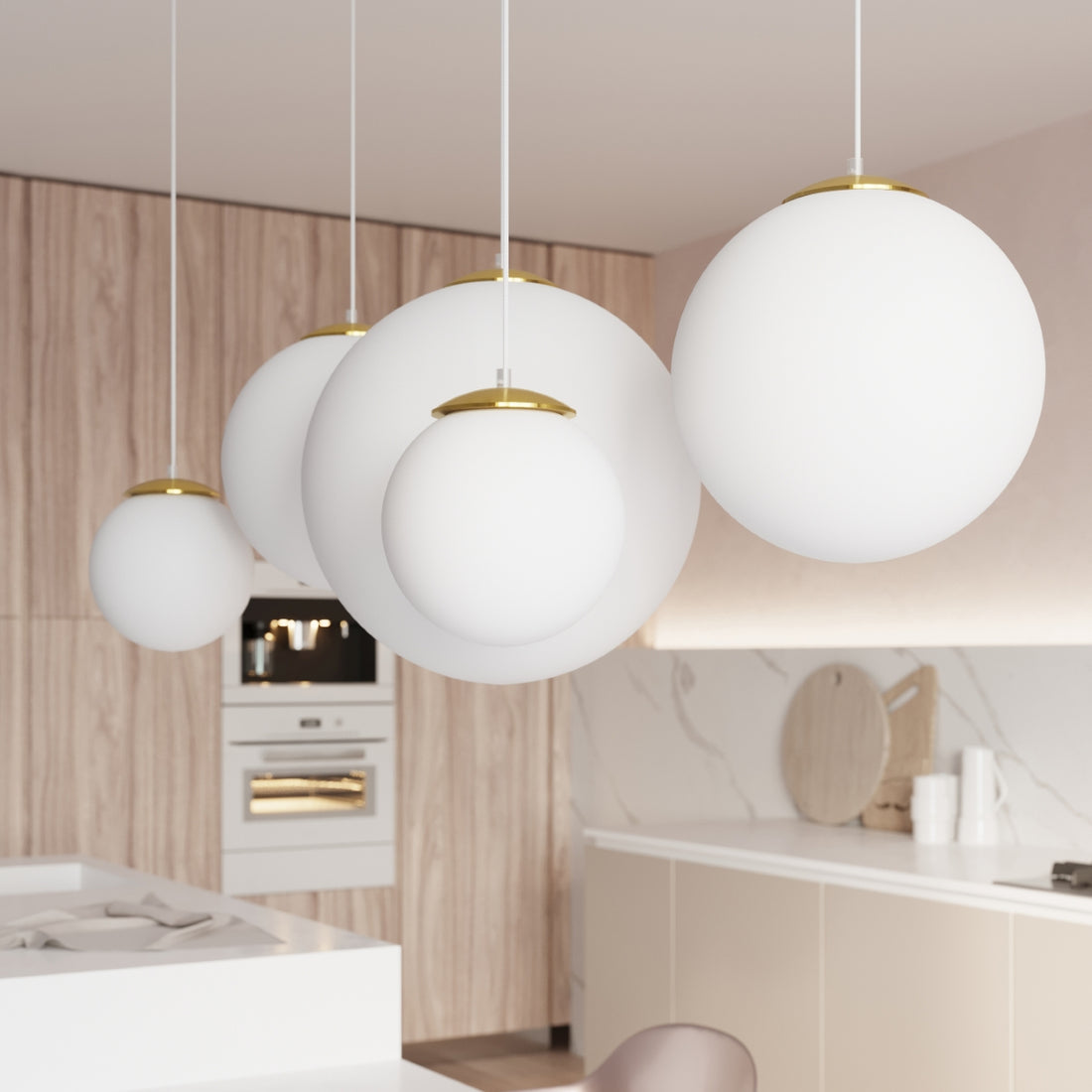 Pendant lamp UGO 30 golden