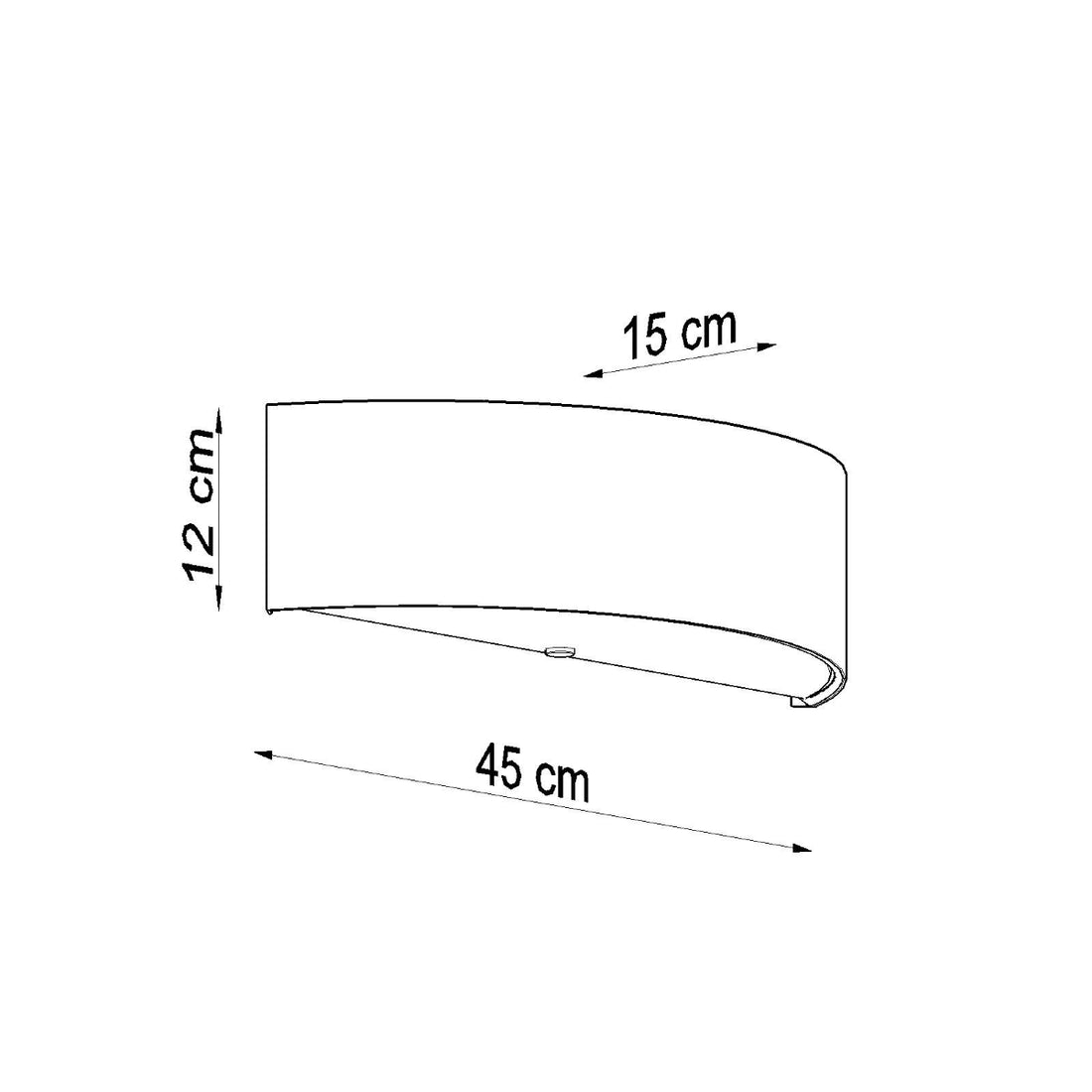Wall lamp SKALA BLACK