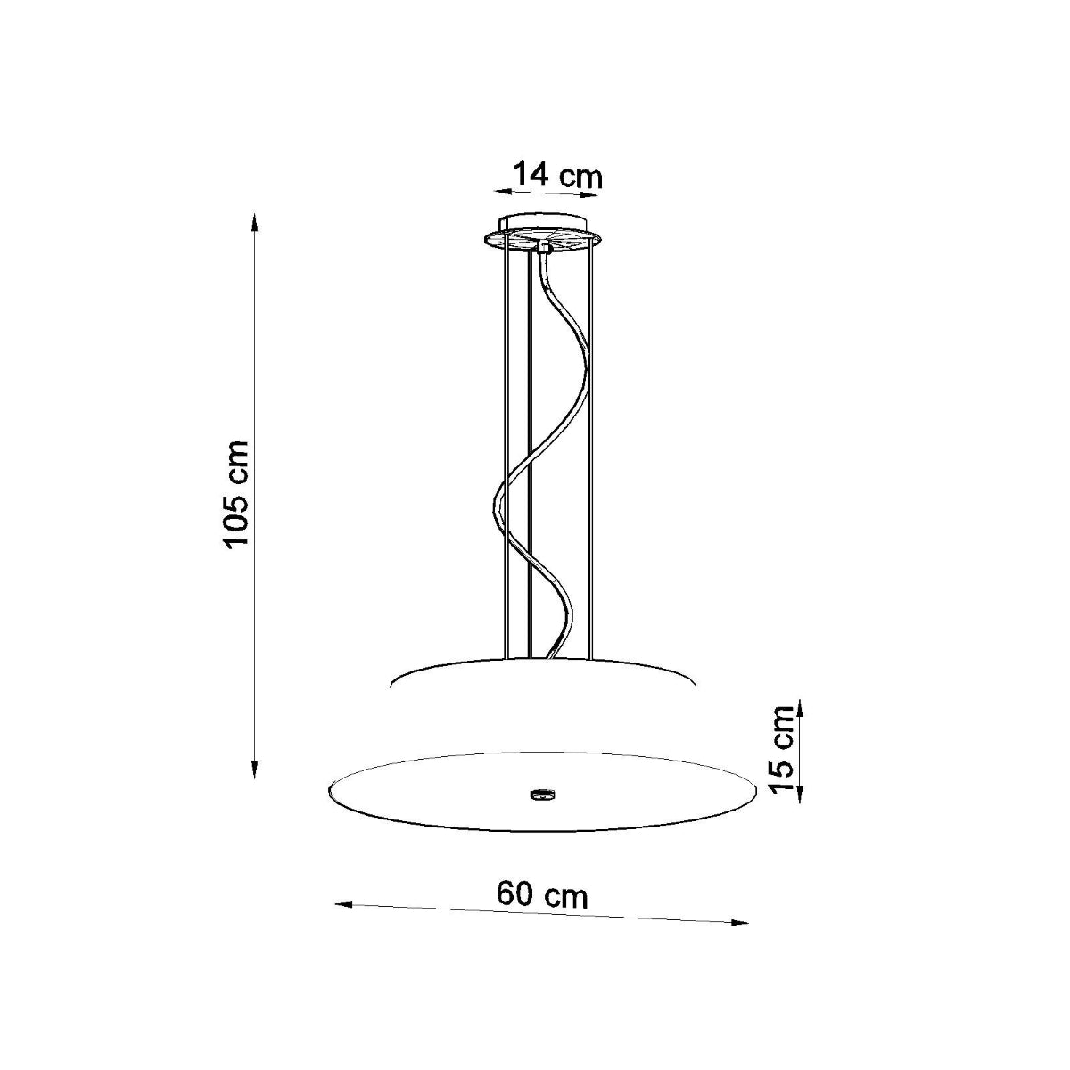 Chandelier VEGA 60 white
