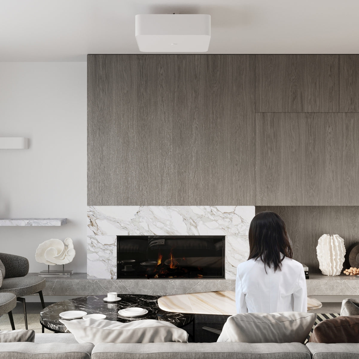 Wall lamp LOKKO white