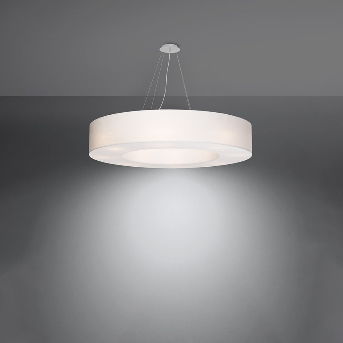 Chandelier SATURNO 90 white