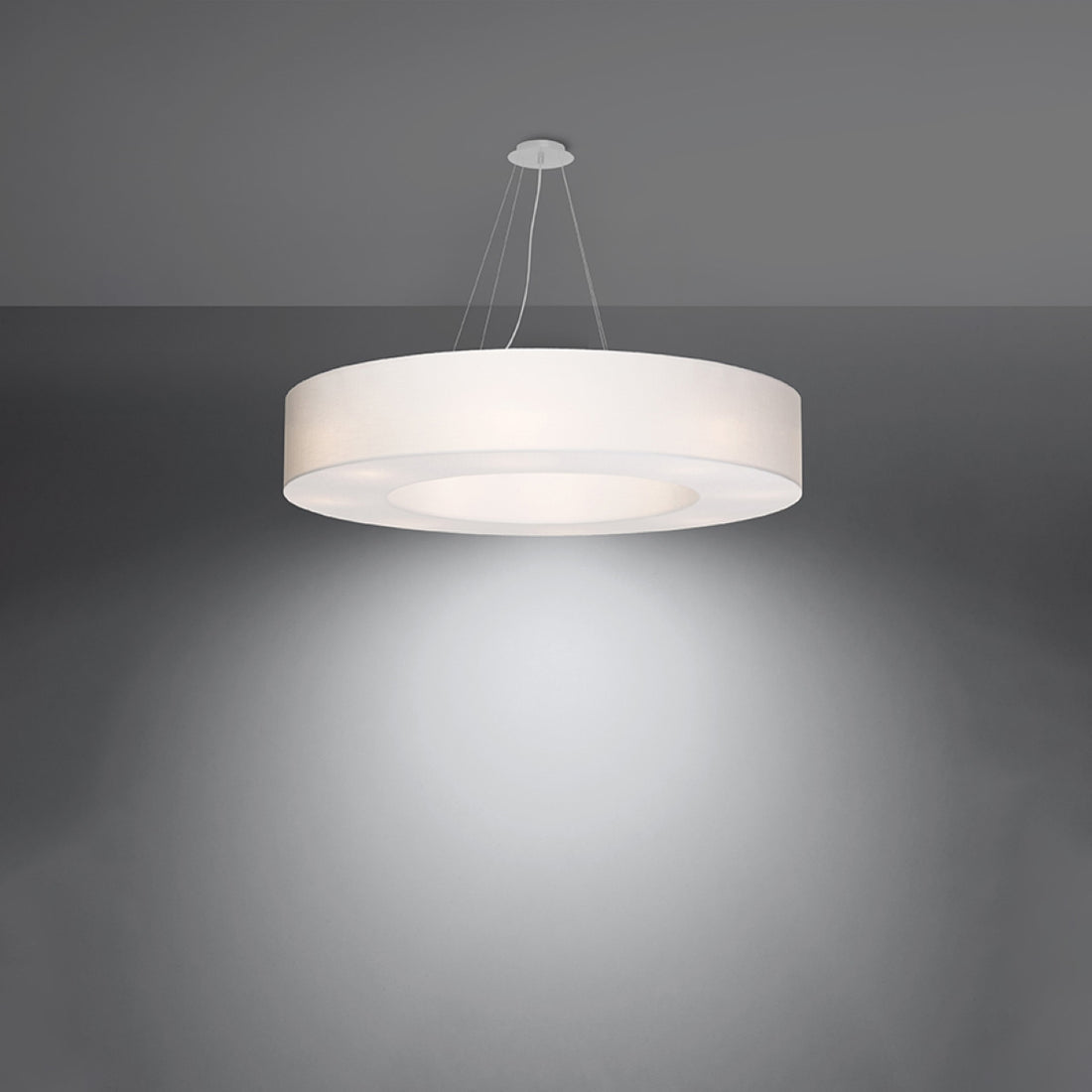 Żyrandol SATURNO 90 biały
