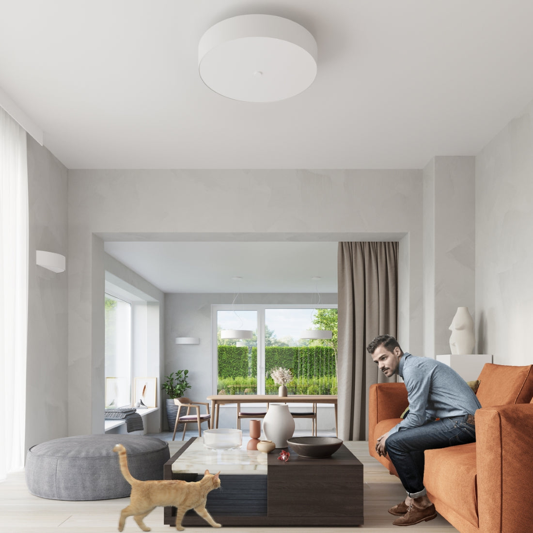 Ceiling lamp SKALA 70 white