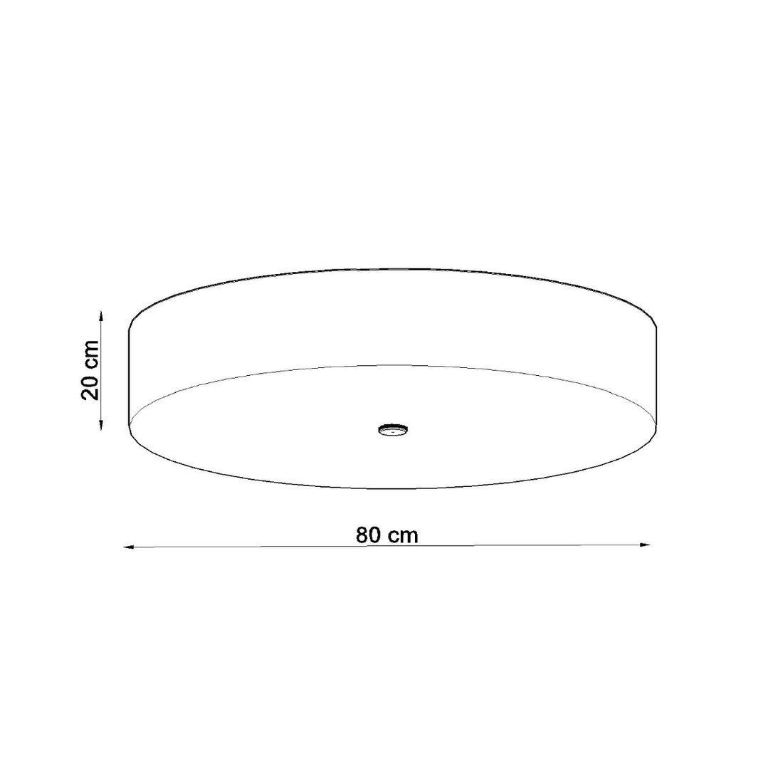 Ceiling lamp SKALA 80 black