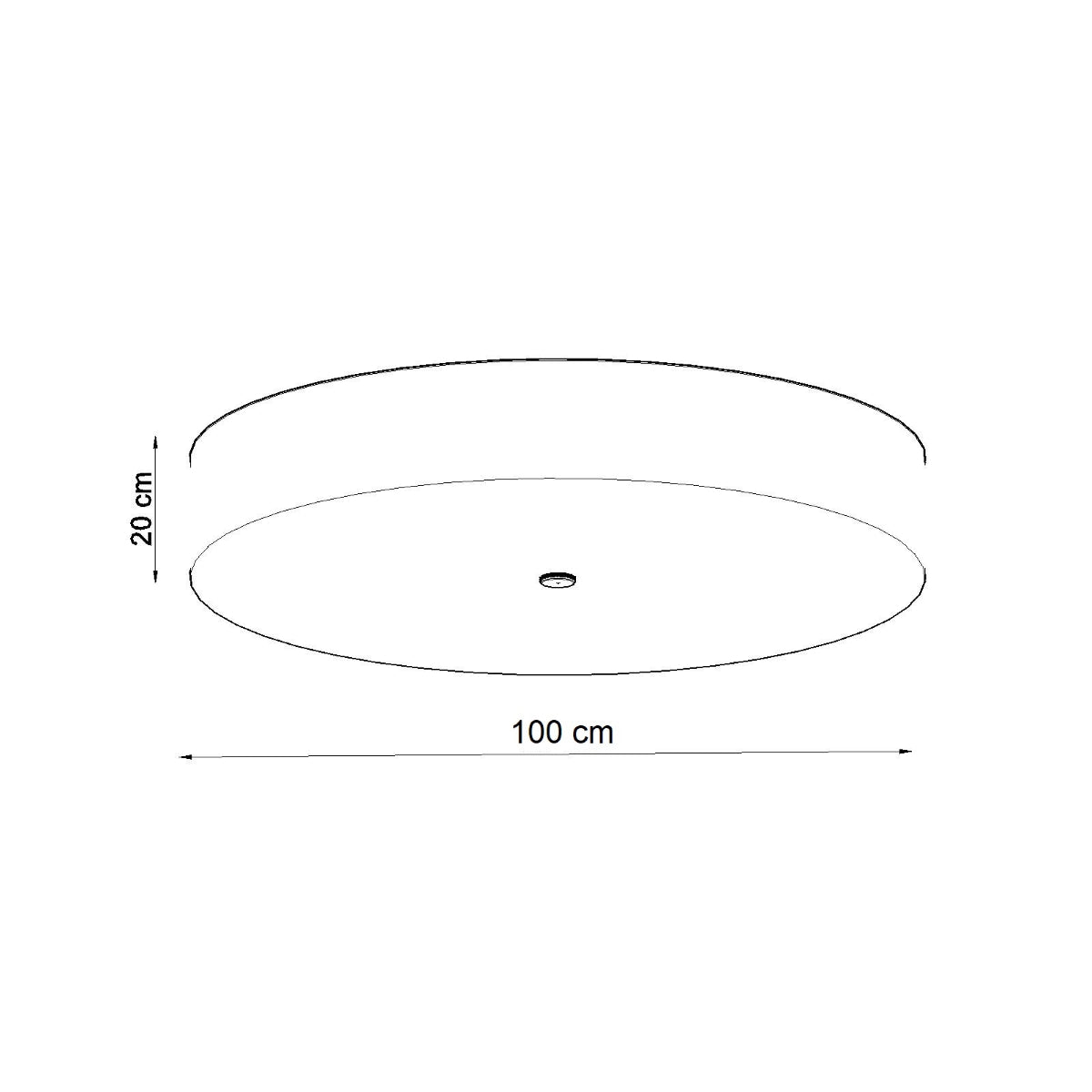 Ceiling lamp SKALA 100 black