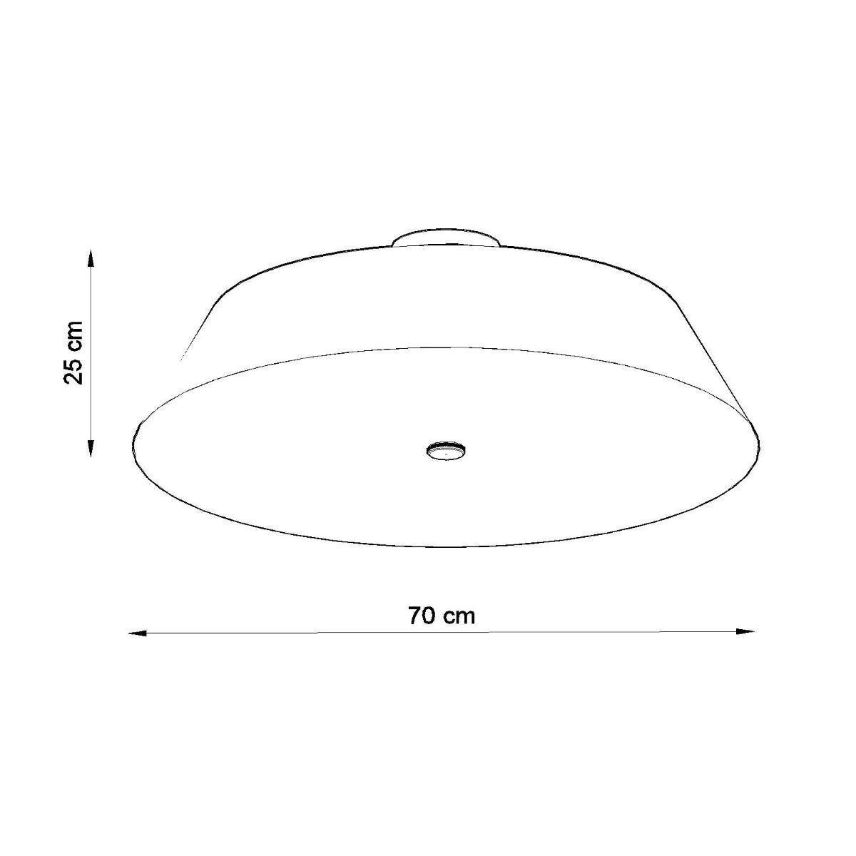 Ceiling lamp VEGA 70 black