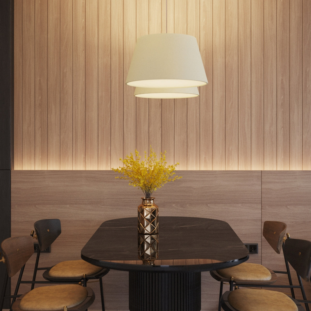 Chandelier URANO 80 black