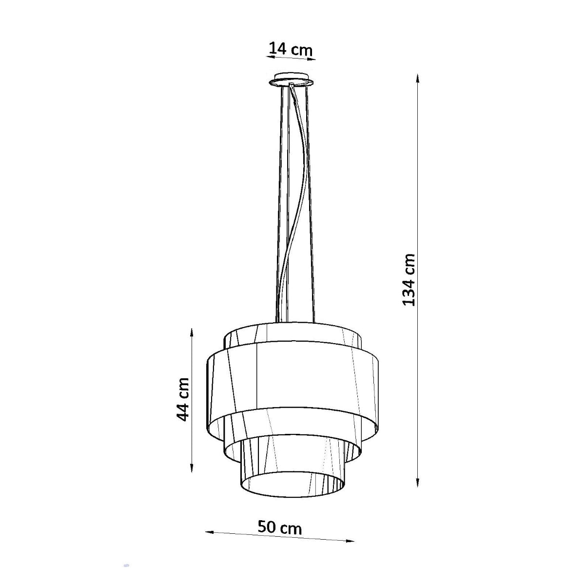 Chandelier REFLEXION 50 white