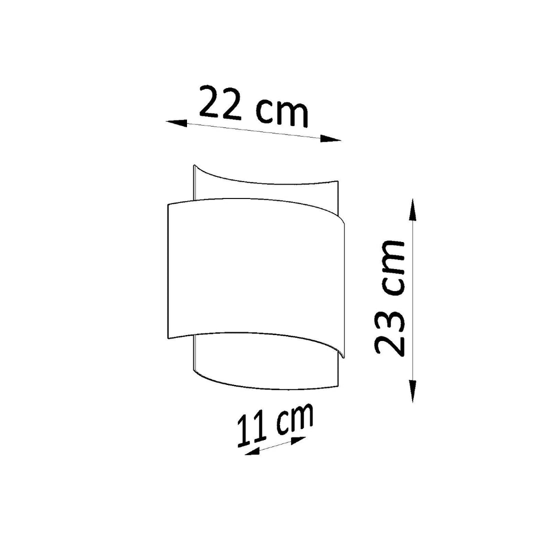 Wall lamp IMPACT black