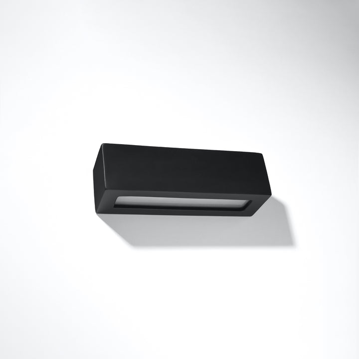 Wall lamp ceramic VEGA black