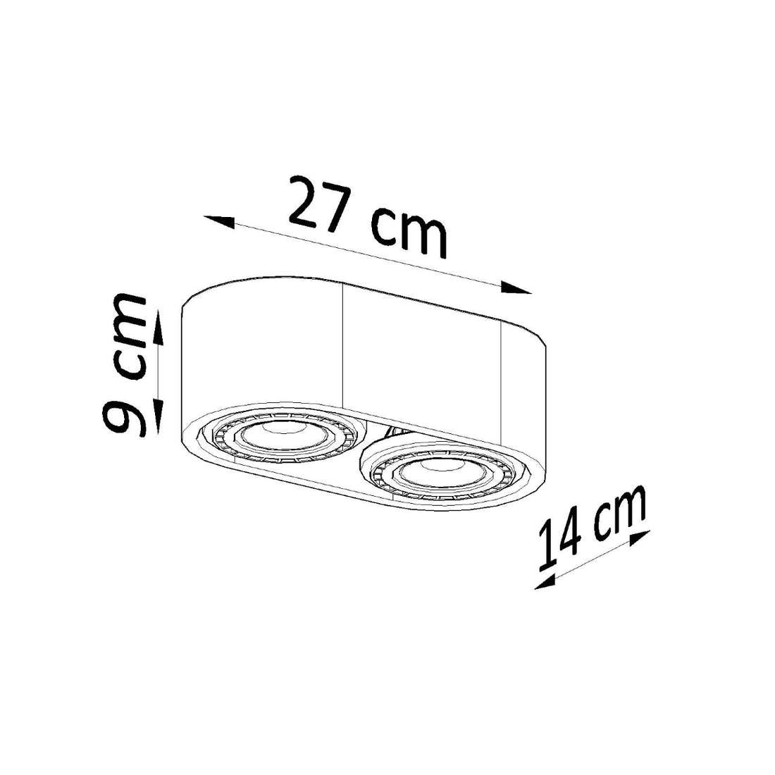 Lampa sufitowa BASIC 2 beton