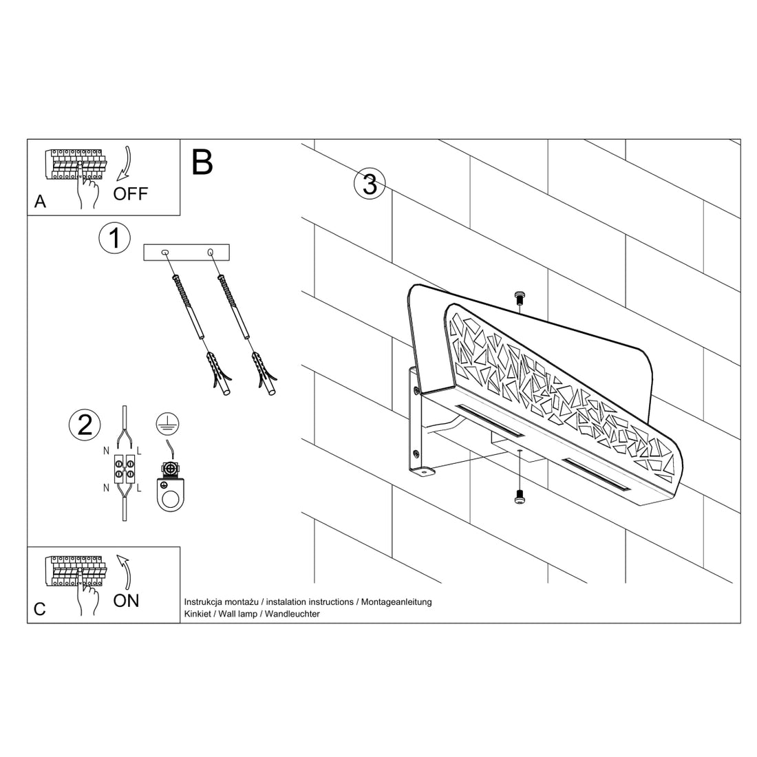 Wall lamp ALIZA white