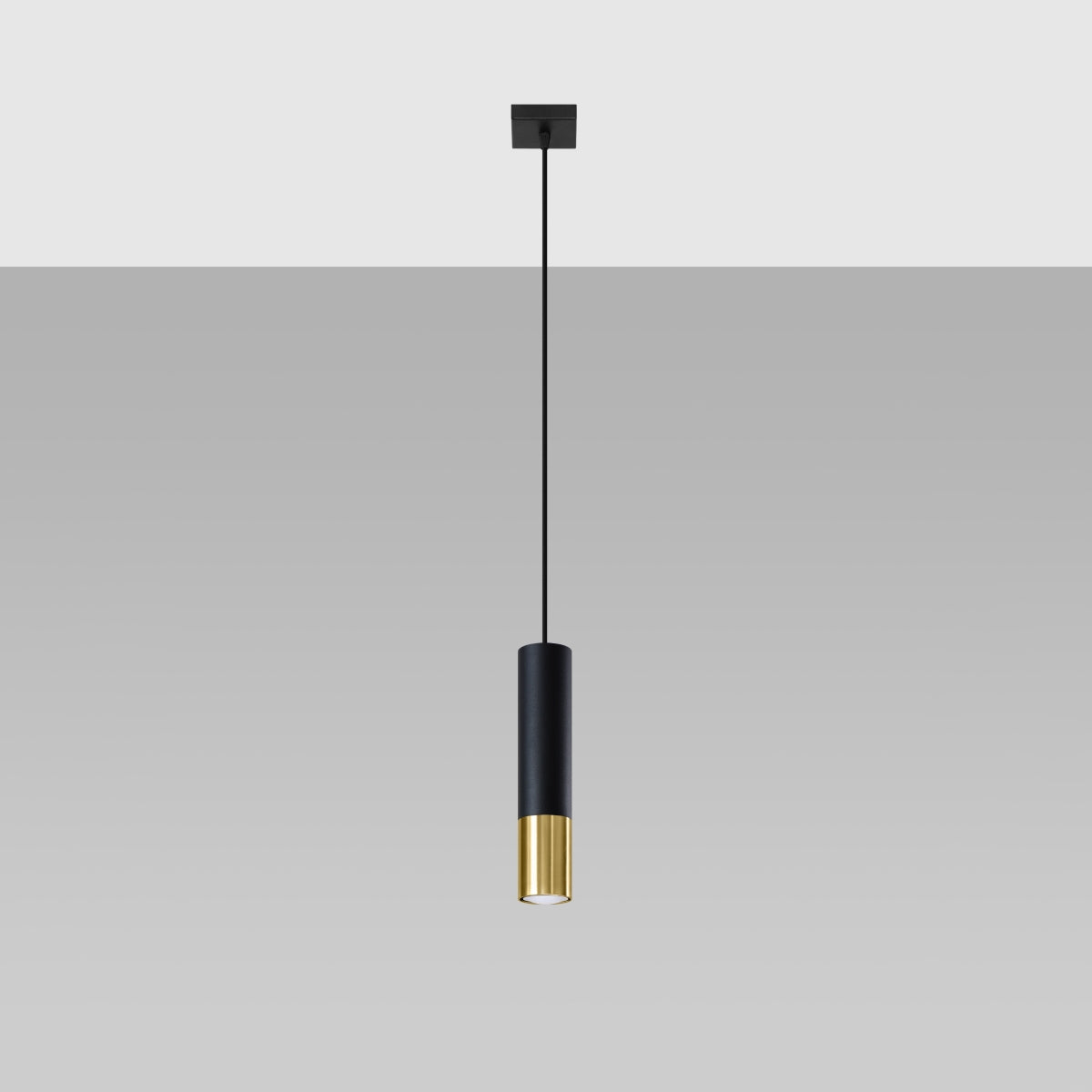 Pendant lamp LOOPEZ 1 black/golden