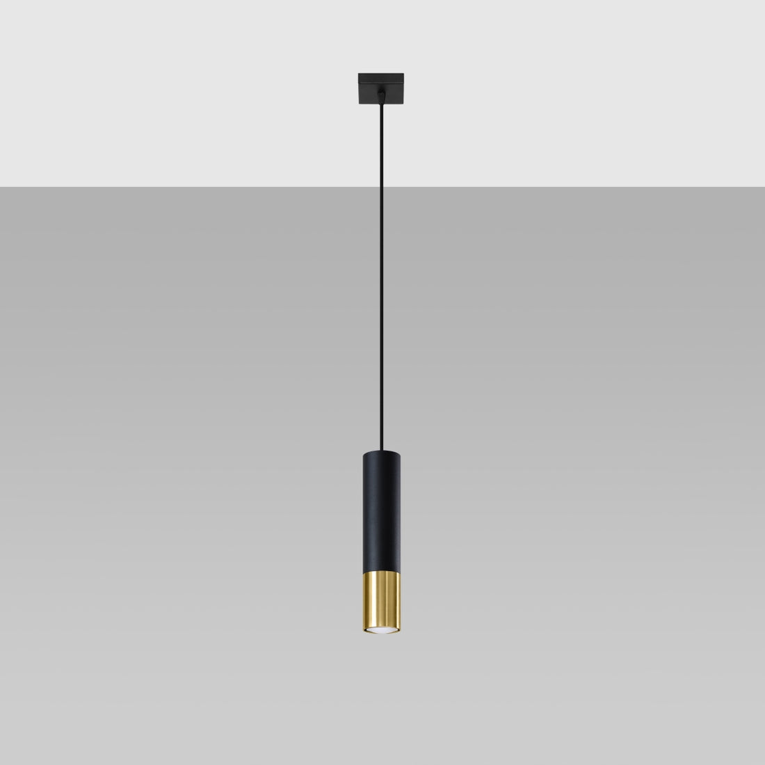 Pendant lamp LOOPEZ 1 black/golden