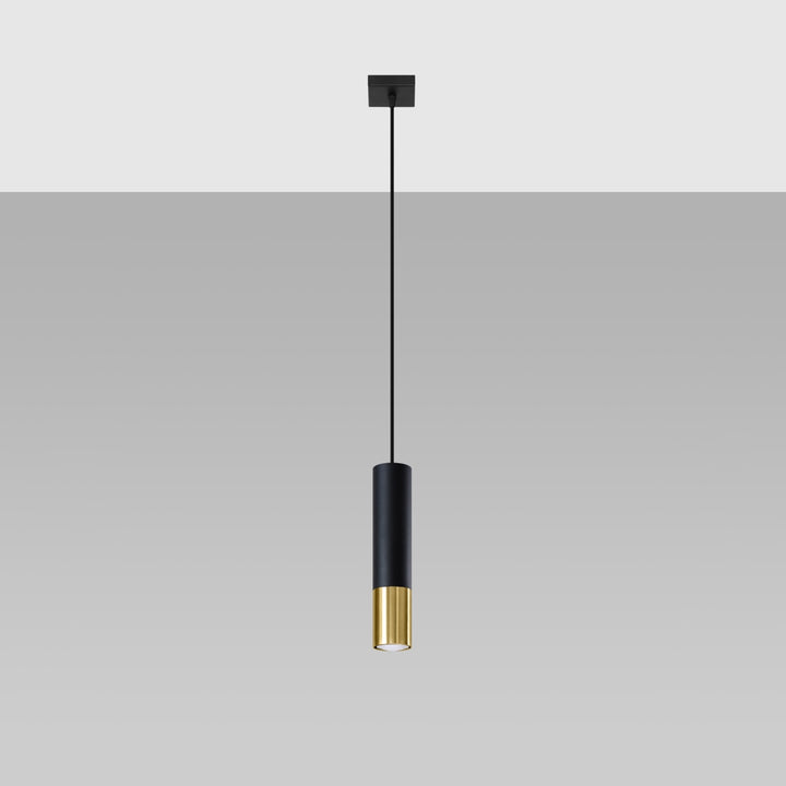 Pendant lamp LOOPEZ 1 black/golden