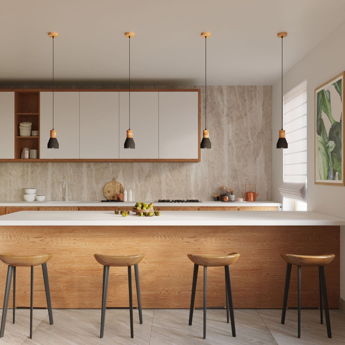 Pendant lamp QUBIC black