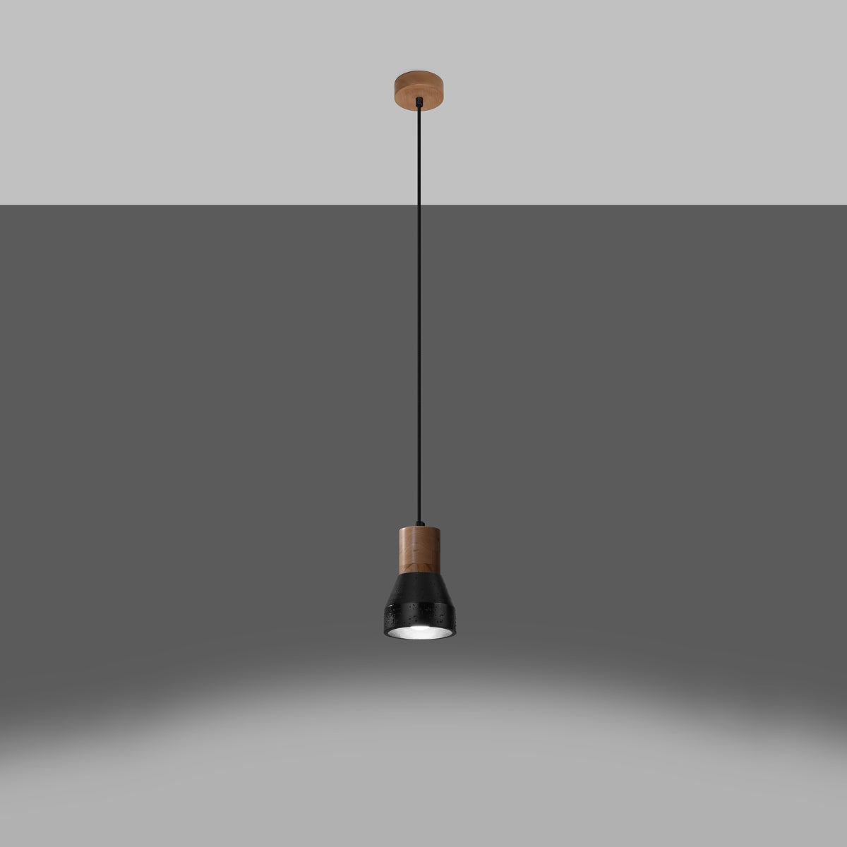 Pendant lamp QUBIC black