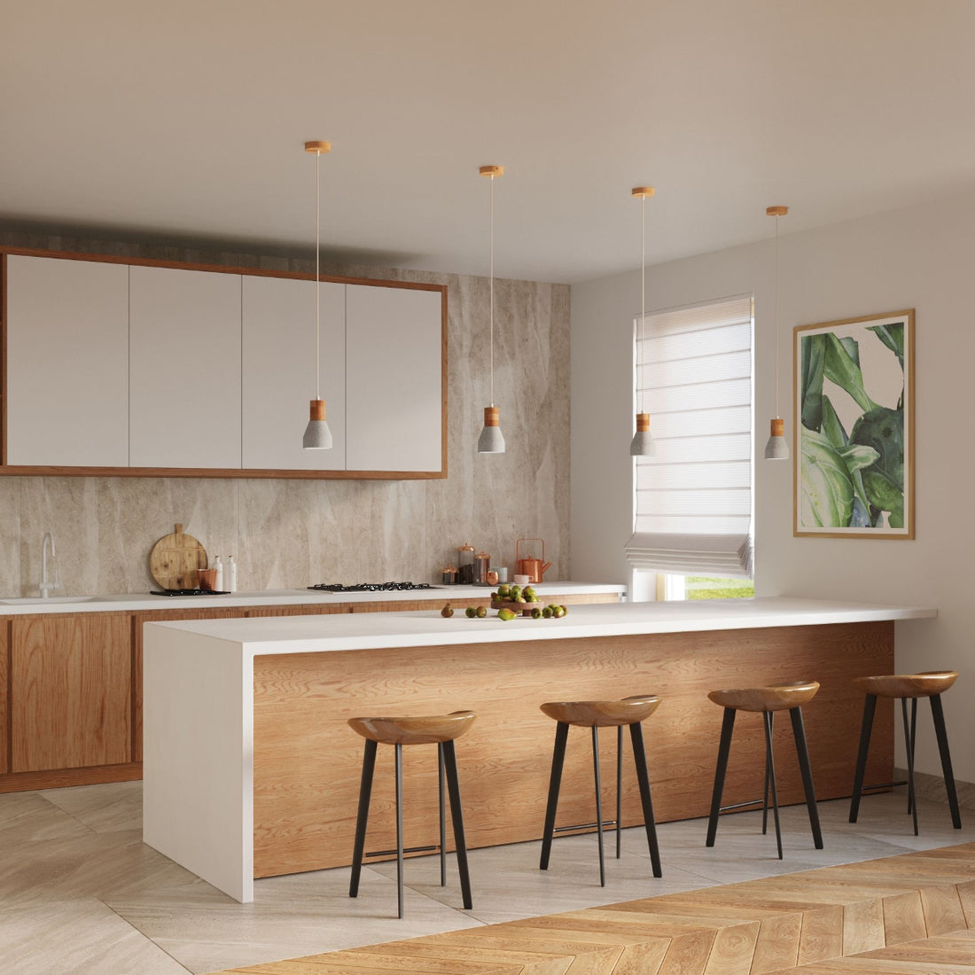 Pendant lamp QUBIC grey